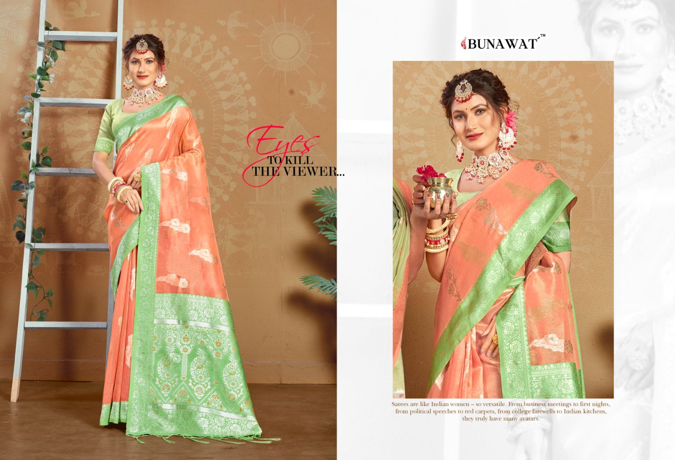 Alisha By Bunawat Designer Cotton Sarees Catalog
